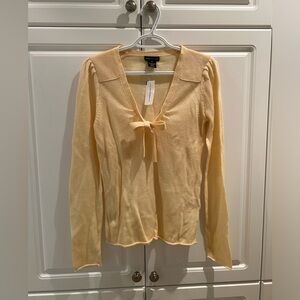 Club Monaco Yellow Vintage Sweater Size M NWT